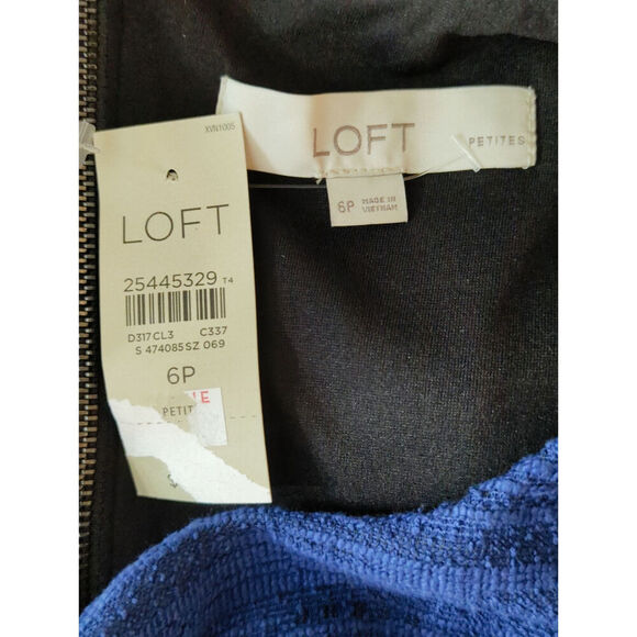 Ann Taylor Loft Women's Sheath Dress Size 6 Petites NWT Preppy Career Demure - Picture 10 of 10